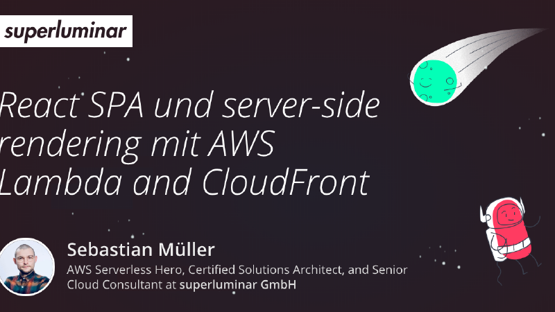 React SPA und server-side rendering (SSR) mit AWS Lambda, CloudFront und dem CDK