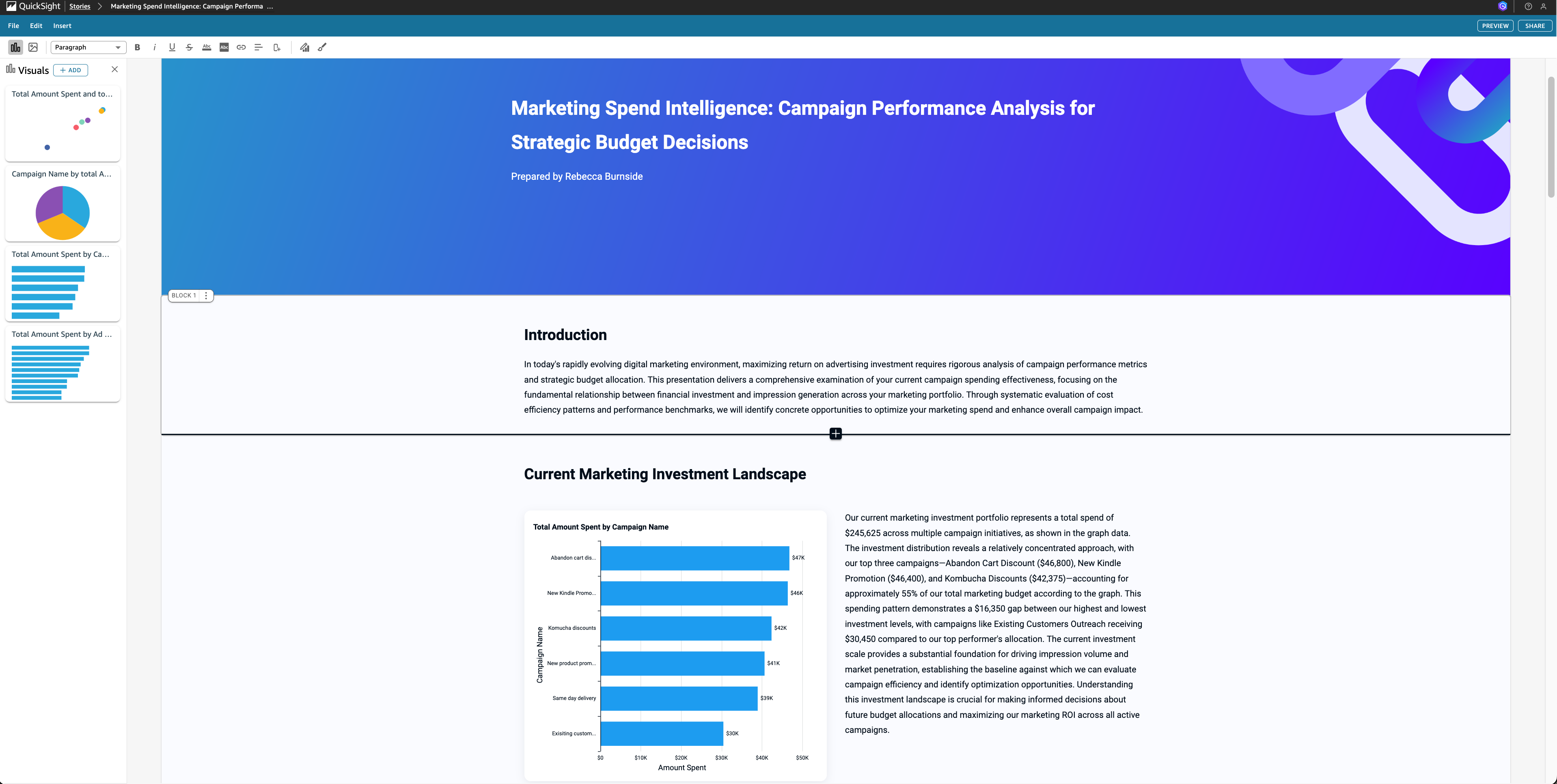 Data story