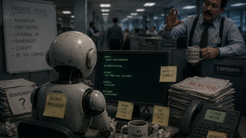I Will Proceed: On Vague Requirements and AI-Assisted Development